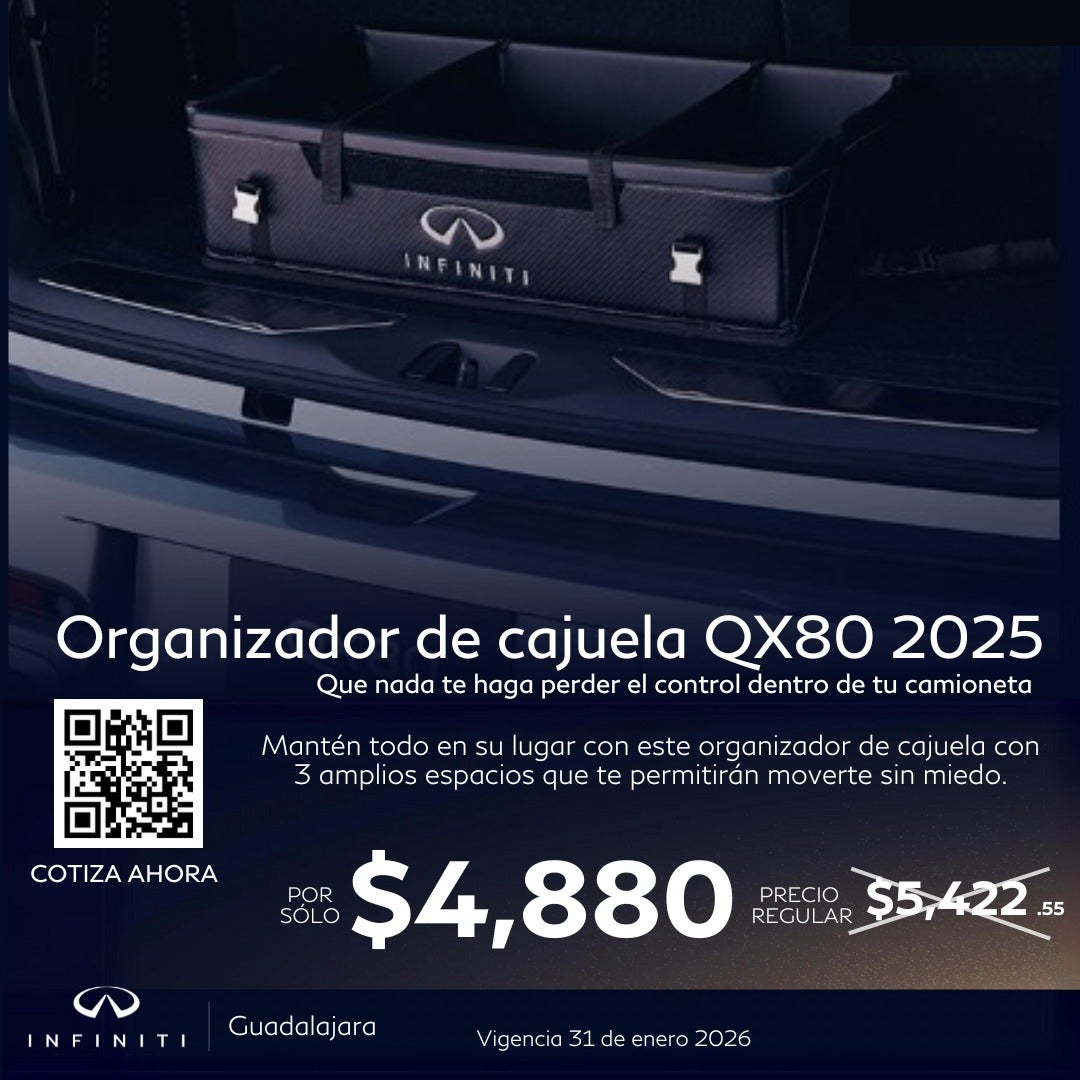 ORGANIZADOR DE CAJUELA QX80 2025
