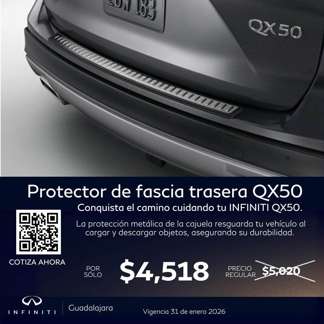 PROTECTOR DE FASCIA TRASERA QX50