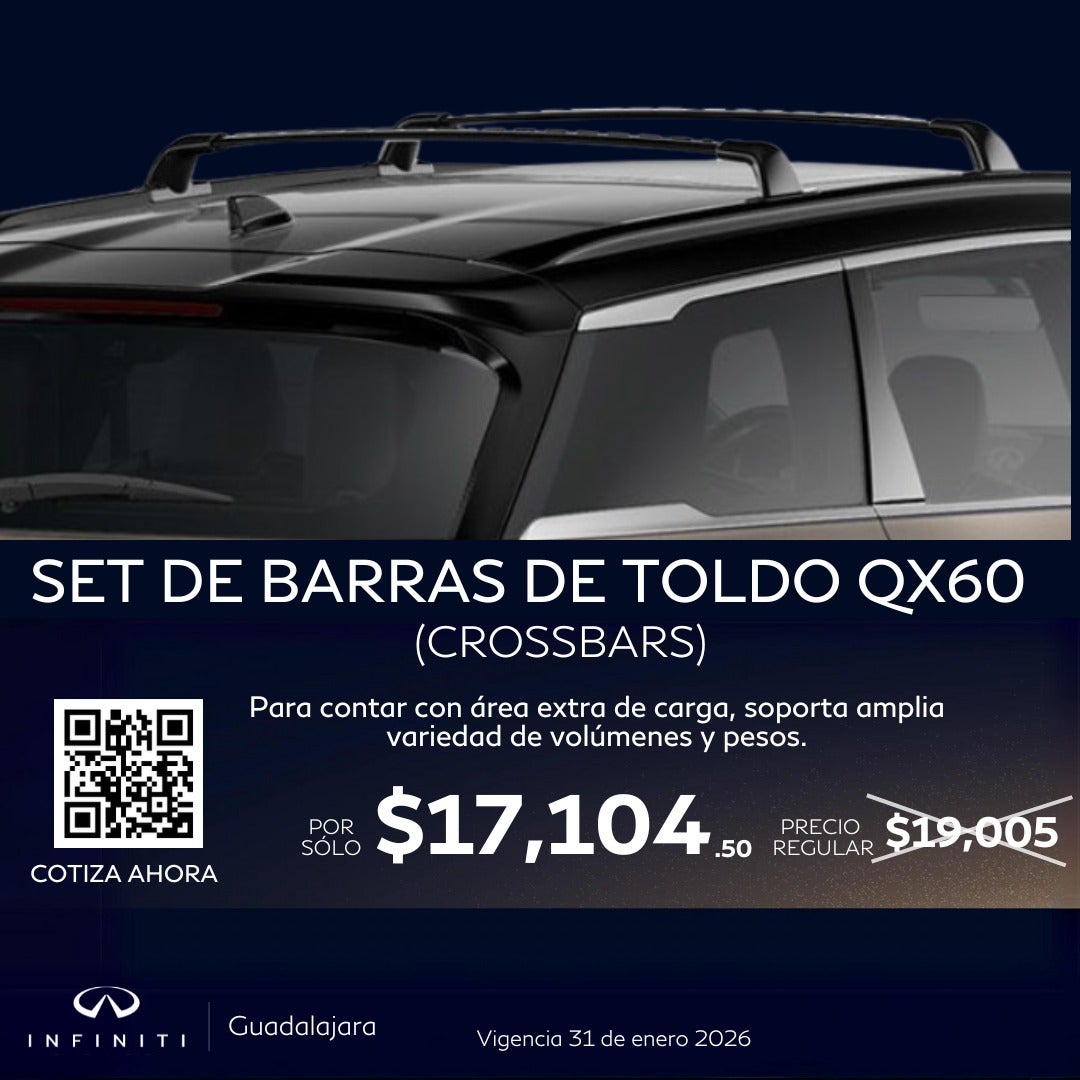 SET DE BARRAS DE TOLDO QX60
